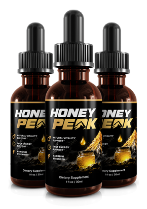 Three bottles of Honey Peak Drops